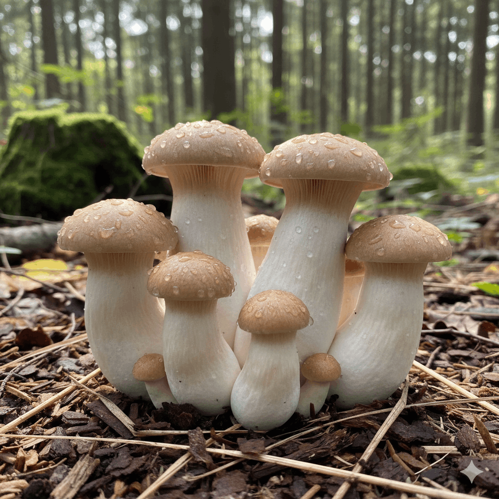 Kräuterseitling wächst im Wald Kräuterseitling – Ein spannender Pilz im Blick