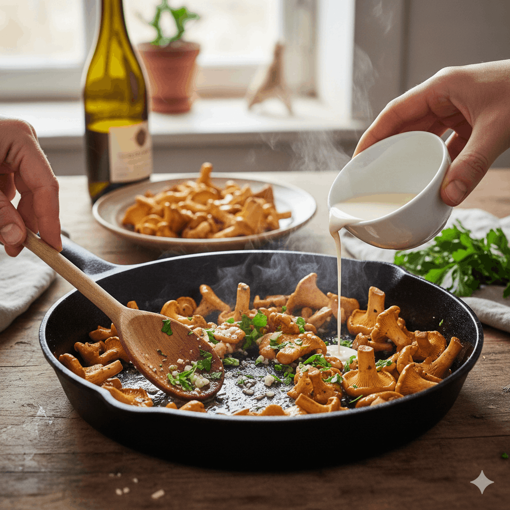 Pfifferlinge werden gekocht Beste Pfifferlinge Rezepte