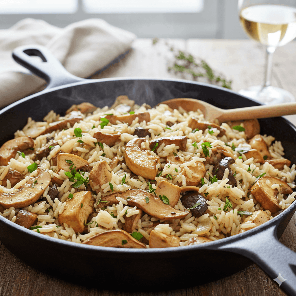 Steinpilzpfanne mit Reis – Rezept 2026