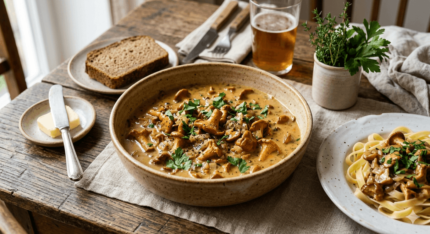 Pfifferlingsoße Rezept 2026 – cremig, saisonal und vielseitig