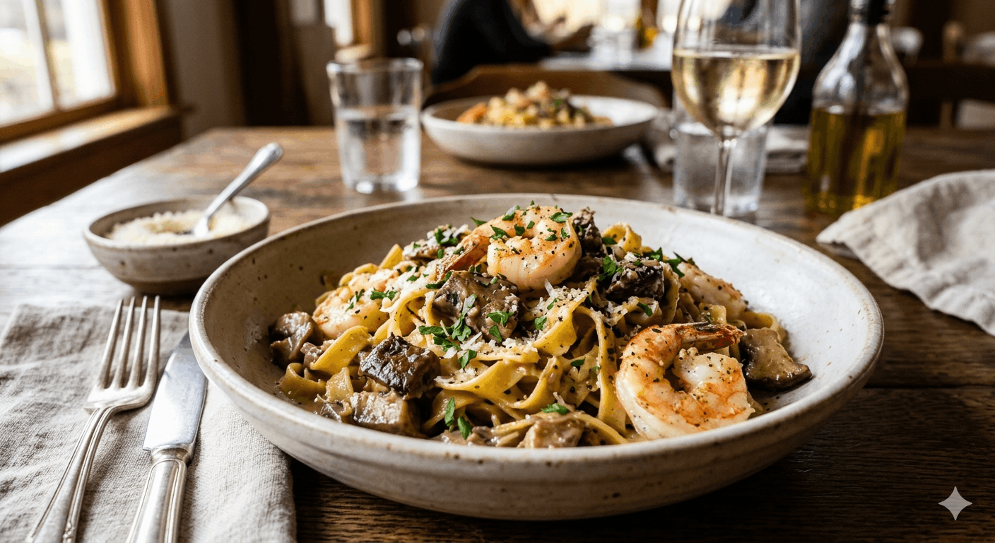 Steinpilz Garnelen Pasta – Rezept 2026