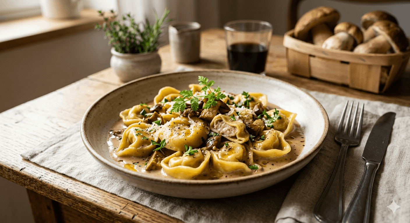Steinpilz Tortellini Rezept 2026 – aromatisch, elegant und zeitgemäß