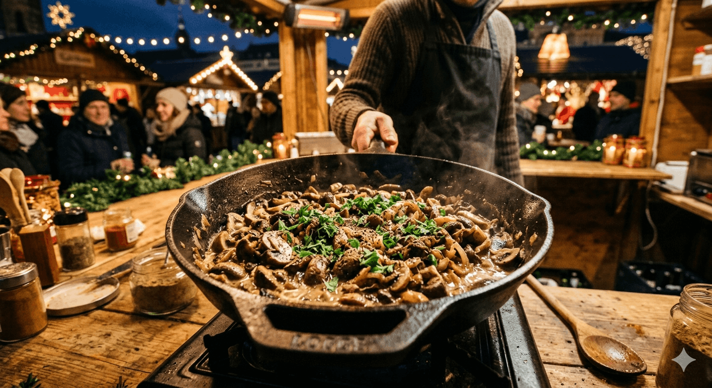 Pilzpfanne wie vom Weihnachtsmarkt – Rezept 2026