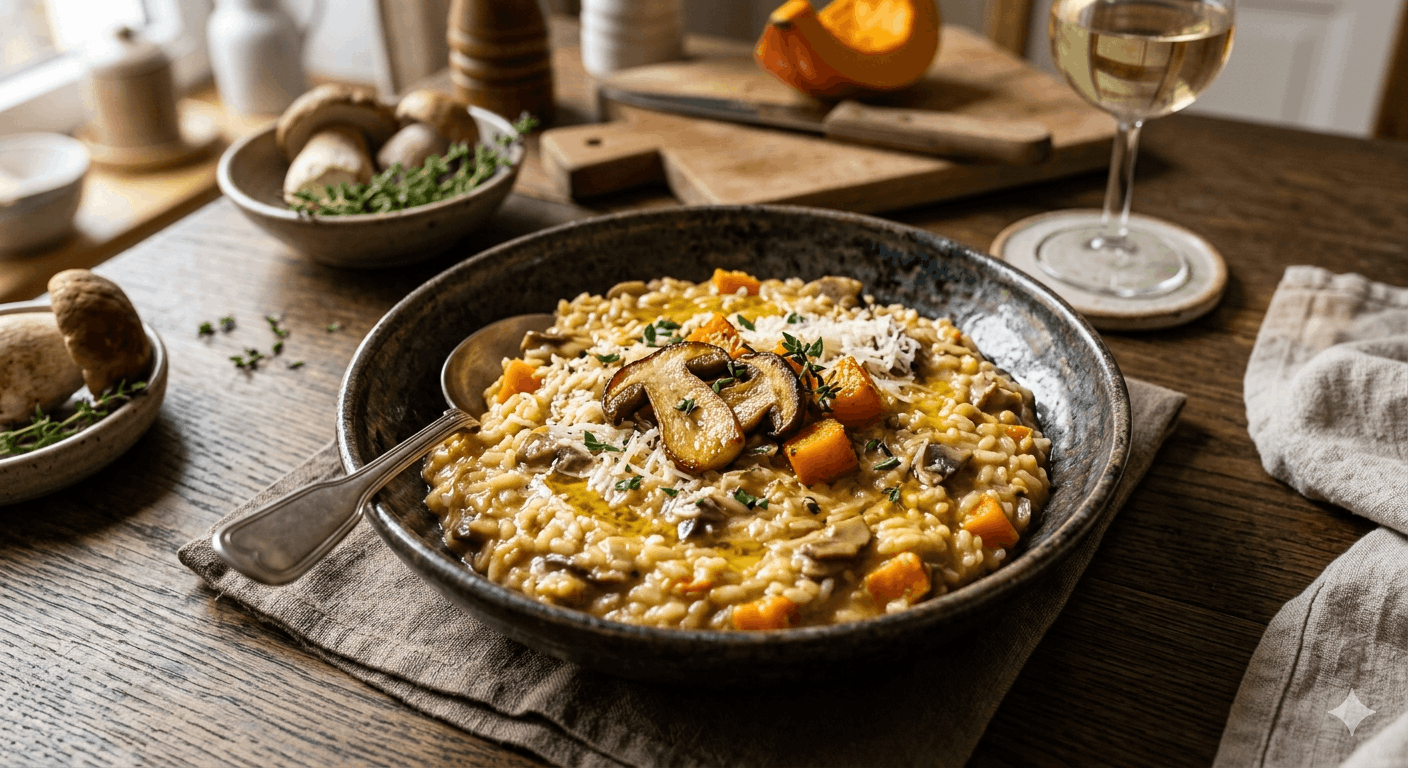 Steinpilz Kürbis Risotto Rezept 2026 – cremig, herbstlich und aromatisch