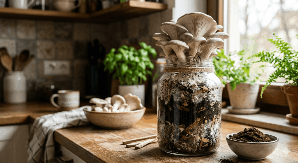 Kaffeesatz-Upcycling Austernpilze einfach zu Hause züchten (2026)
