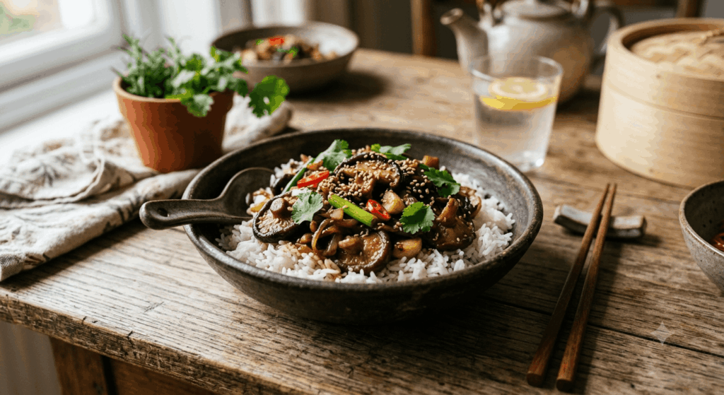 Shiitake Rezept mit Reis 2026 Aromatisches Asia-Reisgericht für jeden Tag