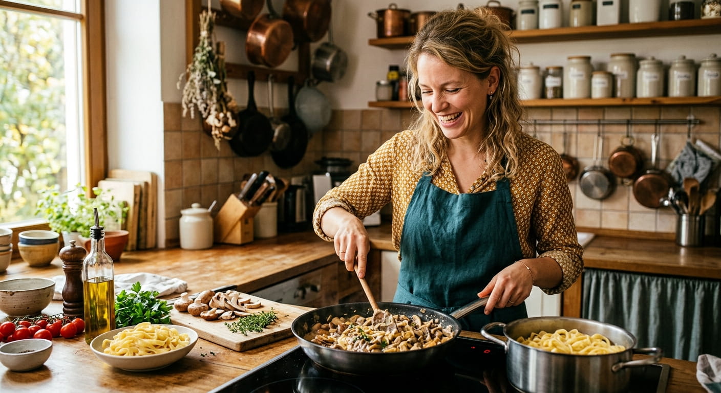 Pilz-Pfanne mit Nudeln Ein einfaches Rezept 2026